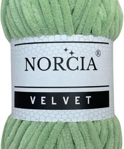 Soft Velvet Yarn Chenille Yarn for Crocheting Super Bulky (100g-3.50oz) (68m-74.3 yds) Baby Blanket Yarn for Knitting Amigurumi Yarn for Crochet Weaving Craft (Asparagus Green. 1 Skein)