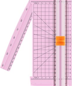 Firbon Pink A5 Paper Cutter. Straight Small Paper Trimmer with Side Ruler for Scrapbooking Craft. Paper. Coupon. Label. Cardstock