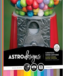 Neenah Astrodesigns Cardstock Pack 8.5X11 72/Pkg - 18 Bold & Vivid Colors